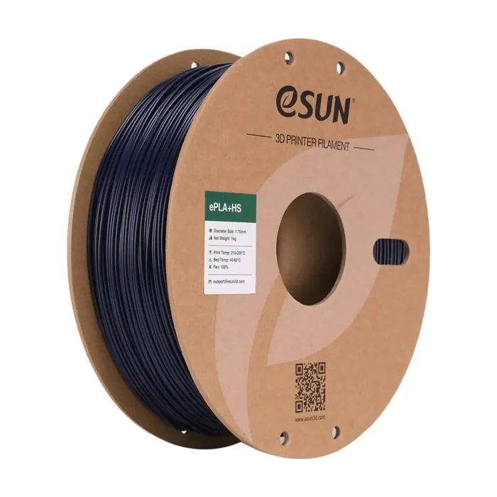 Пластик для 3D-принтера eSUN ePLA+HS, 1,75мм, 1кг, blue dark (EPLA+HS-P175DU1)