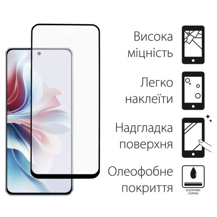 Чехол для мобильного телефона Dengos Oppo Reno 11F + glass Green (DG-KM-96) изображение 3