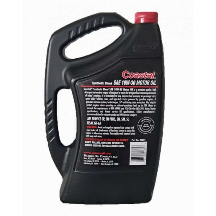 Моторное масло Coastal Synthetic blend 10W-30, 4,73л изображение 2
