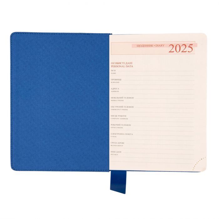Тижневик Leo planner датований 2025 Identico А5 синій 368 сторінок (252532) зображення 3