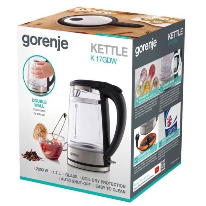 Електрочайник Gorenje K 17 GDW зображення 4
