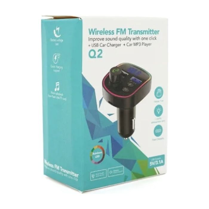 FM модулятор Voltronic Q2 з еквалайзером, 1.5A, FM, USB, TF (FM-Q2EQ) зображення 3