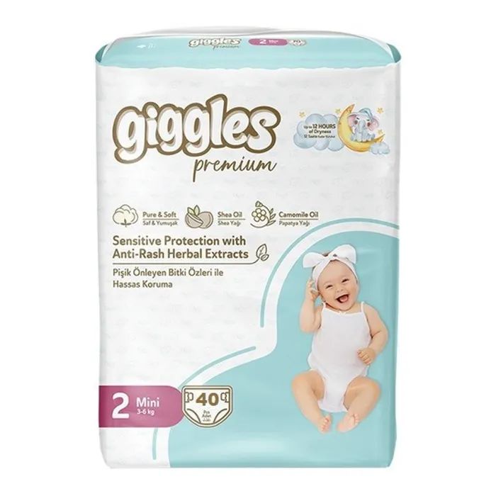 Підгузки Giggles Premium 2 Mini 3-6 кг 40 шт (8680131206889)
