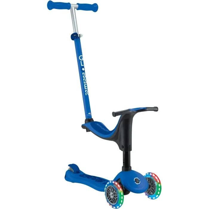 Самокат Globber Go Up Sporty колеса з підсвіткою до 20/50 кг 1+ Синій (452-600-4)