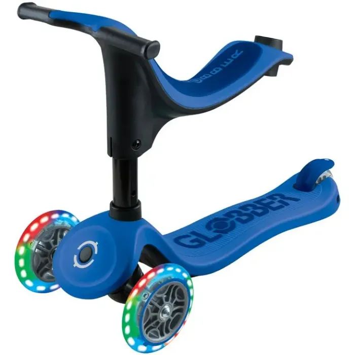Самокат Globber Go Up Sporty колеса з підсвіткою до 20/50 кг 1+ Синій (452-600-4) зображення 6