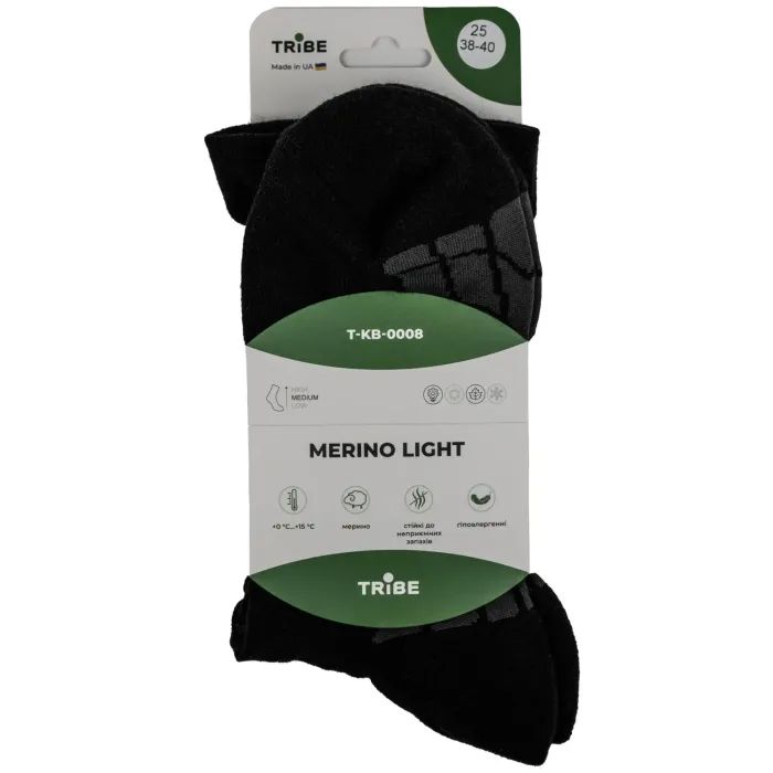 Носки Tribe Merino Light black 38-40 (T-KB-0008-black-38-40) изображение 8
