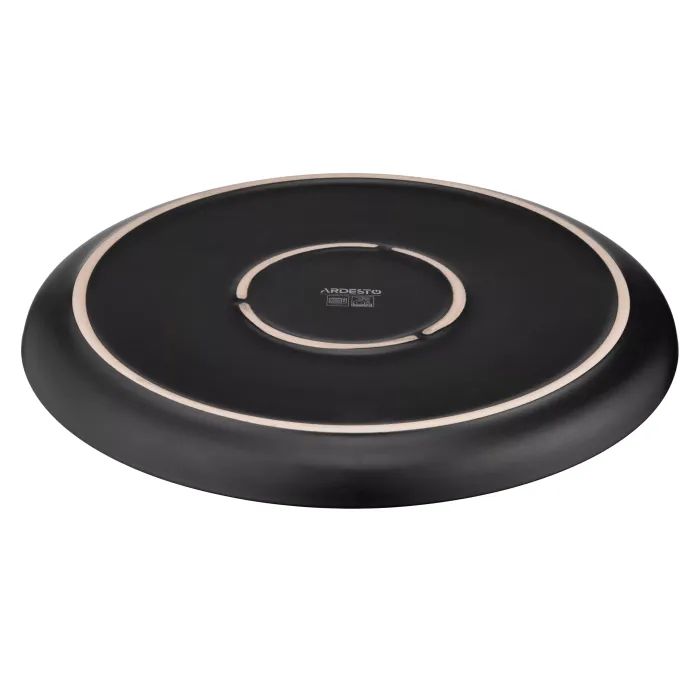 Тарелка Ardesto Bolzano, 20.3см, кераміка, чорно-зелений (AR2920BM) изображение 5