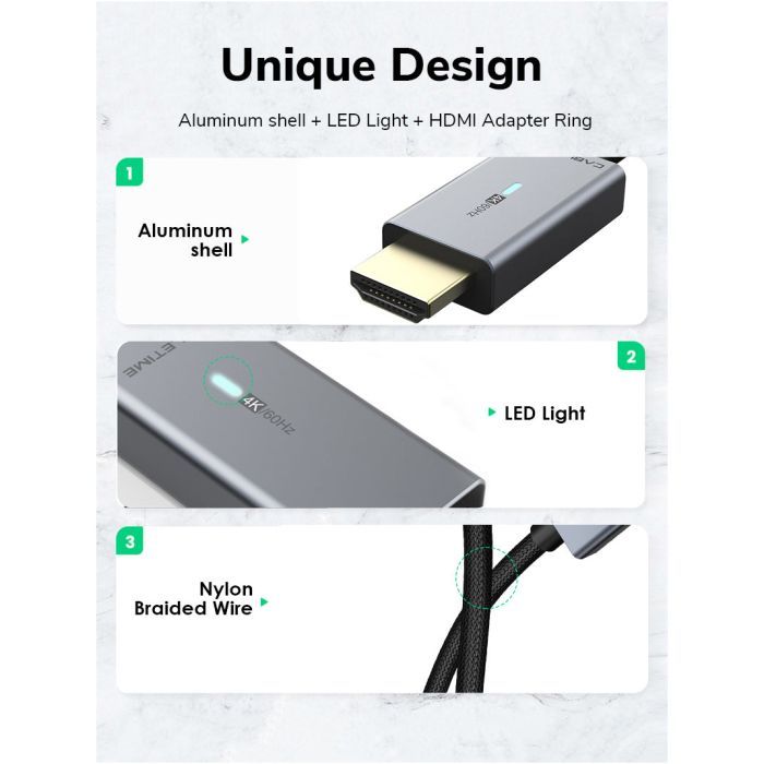 Кабель мультимедийный mini DisplayPort to HDMI 1.0m Cabletime (CA914593) изображение 5