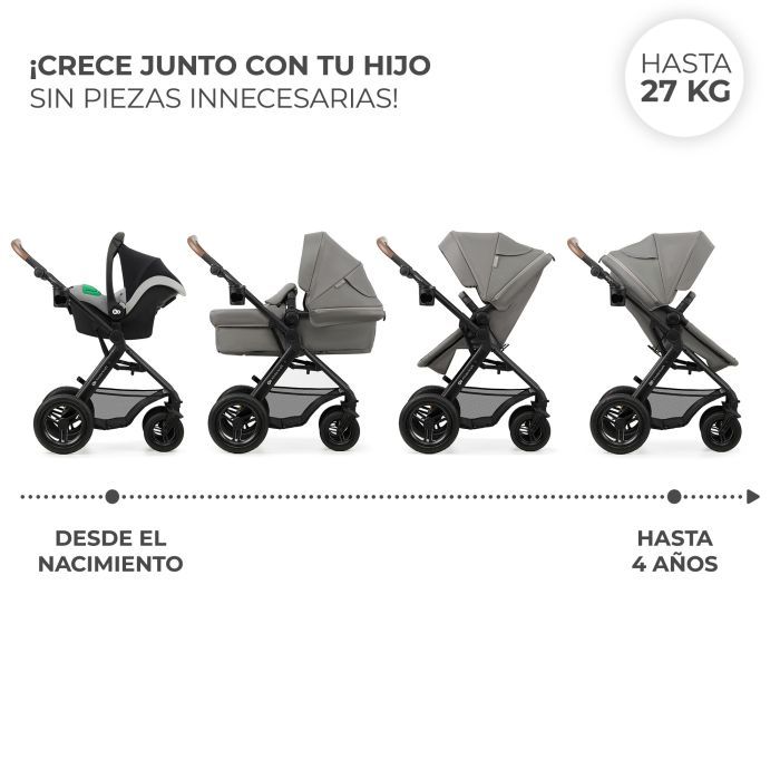 Коляска Kinderkraft 3 в 1 Moov 2 Air Pure Black (KSMOOV02BLK0000) (5902533925759) изображение 2
