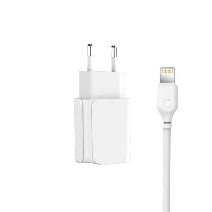 Зарядное устройство XO L35D 2USB / 2.1А + Lightning white (XO-L35-LGHT) изображение 3