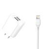 Зарядное устройство XO L35D 2USB / 2.1А + Lightning white (XO-L35-LGHT)