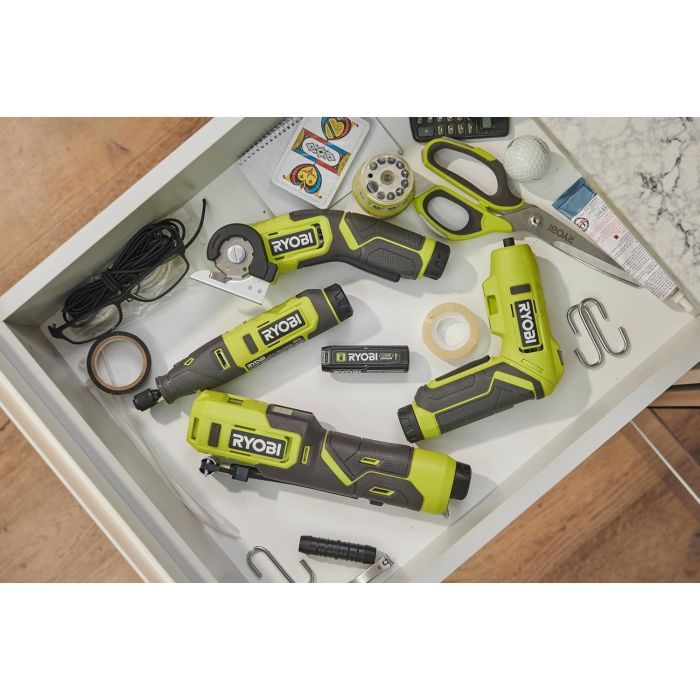 Викрутка акумуляторна Ryobi RSD4-120TA2, USB Lithium, 4V, 1х2Ah, 5Нм, 200об/хв, 2 насадки ,10 біт, кейс (5133006211) зображення 10