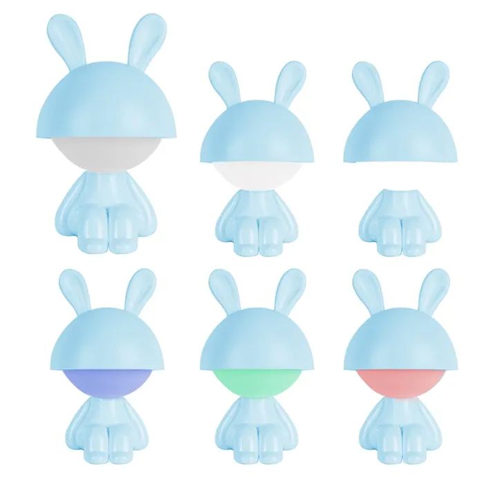 Нічник Kite Світильник LED з акумулятором Cute Bunny, персиковий (K25-316-1-4) зображення 4