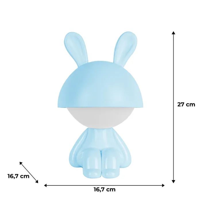Нічник Kite Світильник LED з акумулятором Cute Bunny, персиковий (K25-316-1-4) зображення 6