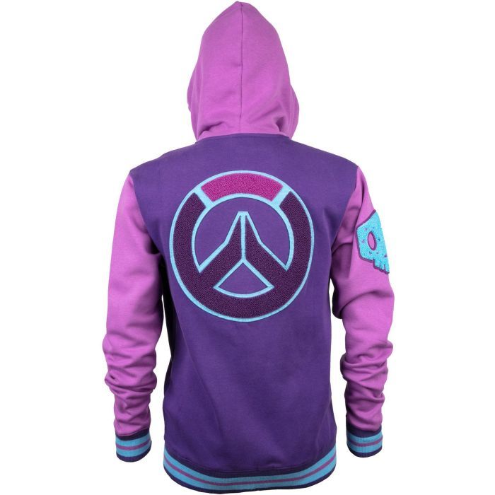 Кофта Jinx Overwatch Varsity Sombra Zip-Up Hoodie Purple/Pink XL (JINX-9352XL) изображение 5
