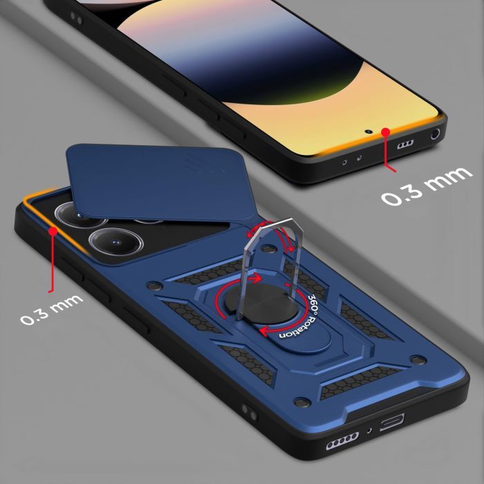 Чохол до мобільного телефона BeCover Military Xiaomi Redmi Note 14 5G Blue (713093) зображення 5