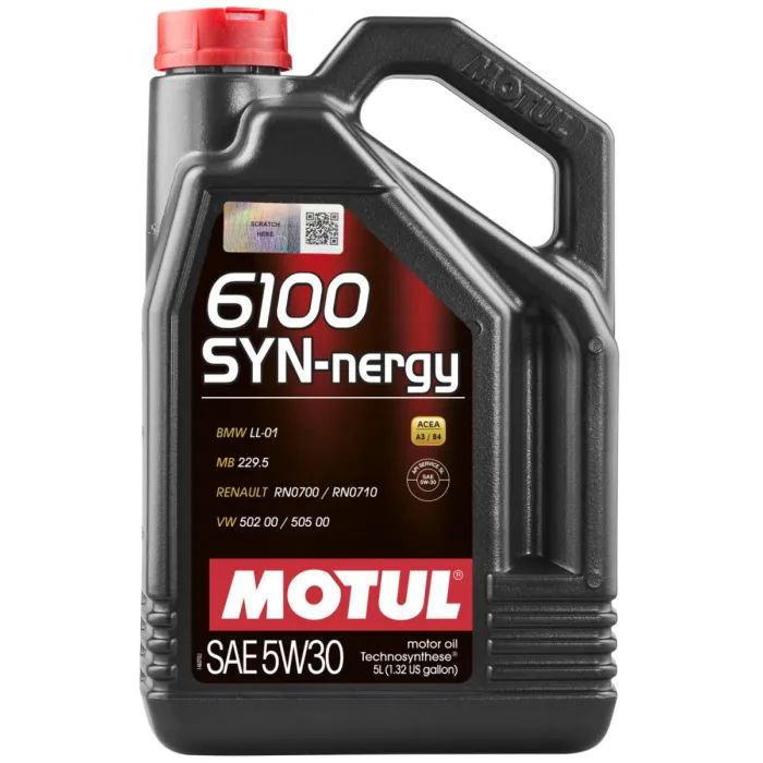 Моторное масло MOTUL 6100 Syn-nergy SAE 5W-30 5л