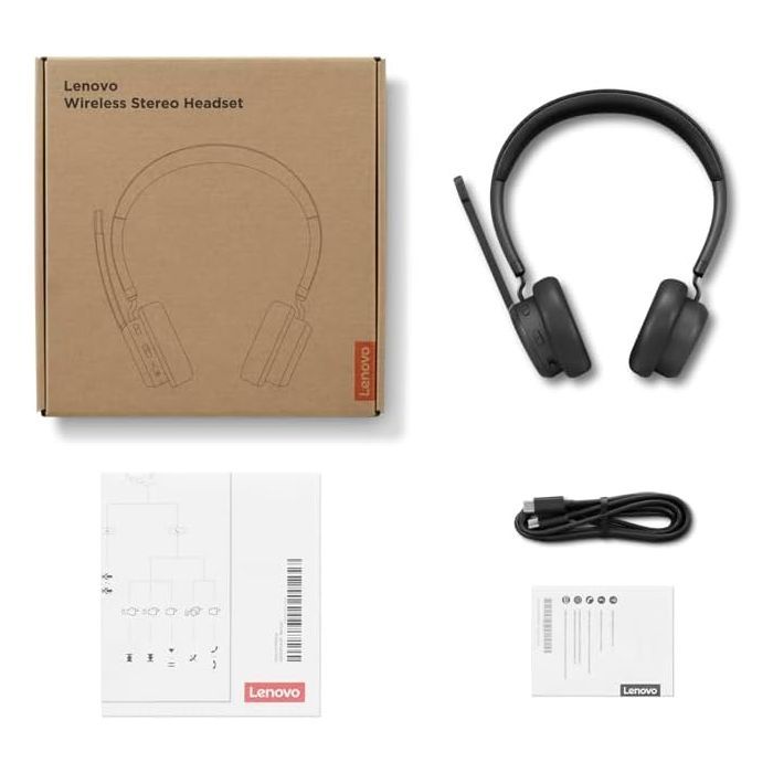 Наушники Lenovo Wireless Stereo Headset Black (4XD1Q30302) изображение 3