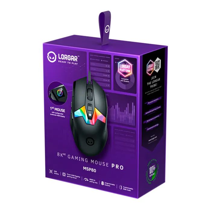 Мышка Lorgar MSP80 Pro USB Black (LRG-MSP80-BK) изображение 11