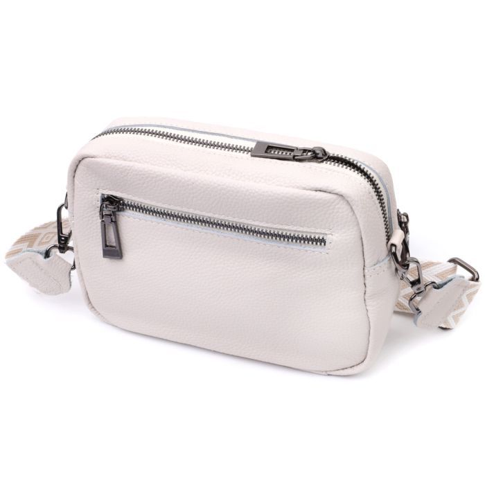 Сумка Vintage З натуральної шкіри Біла (22642) зображення 2