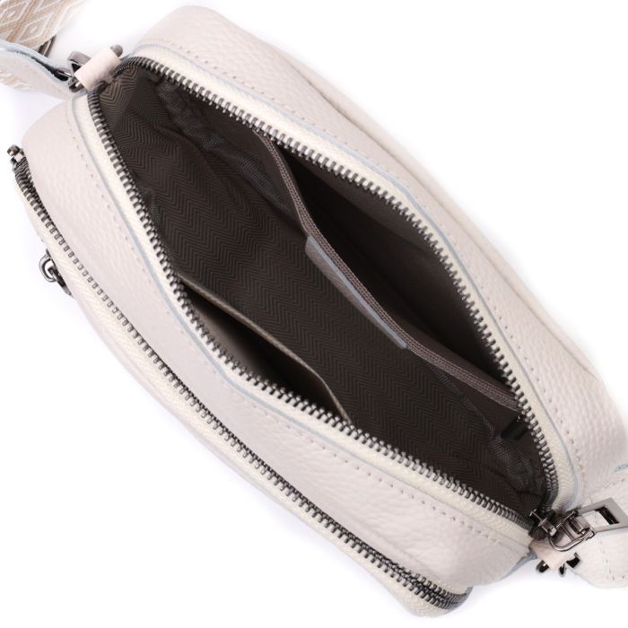 Сумка Vintage З натуральної шкіри Біла (22642) зображення 9