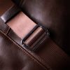 Сумка Grande Pelle Мужская на плечо из натуральной кожи Коричневая (11669) изображение 10