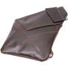 Сумка Grande Pelle Мужская на плечо из натуральной кожи Коричневая (11669) изображение 5