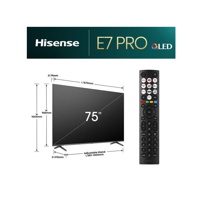 Телевизор Hisense 75E7NQ PRO изображение 2
