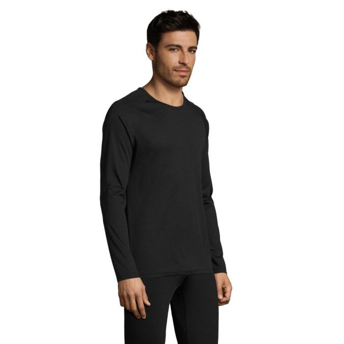 Лонгслив Sol's Sporty LSL men чорний L (02071312L) изображение 3