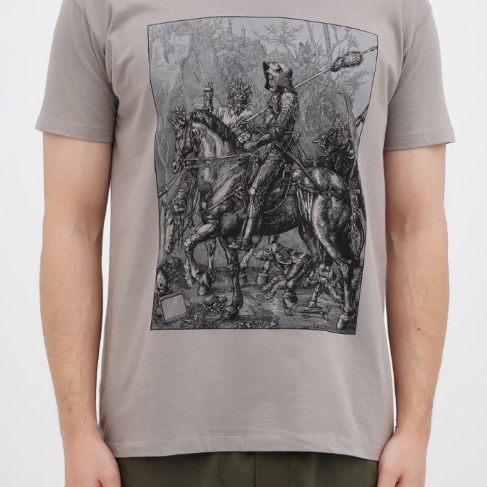 Футболка Sol's Imperial Knight Death and the Devil світло-сірий S (11500380/394S) изображение 4