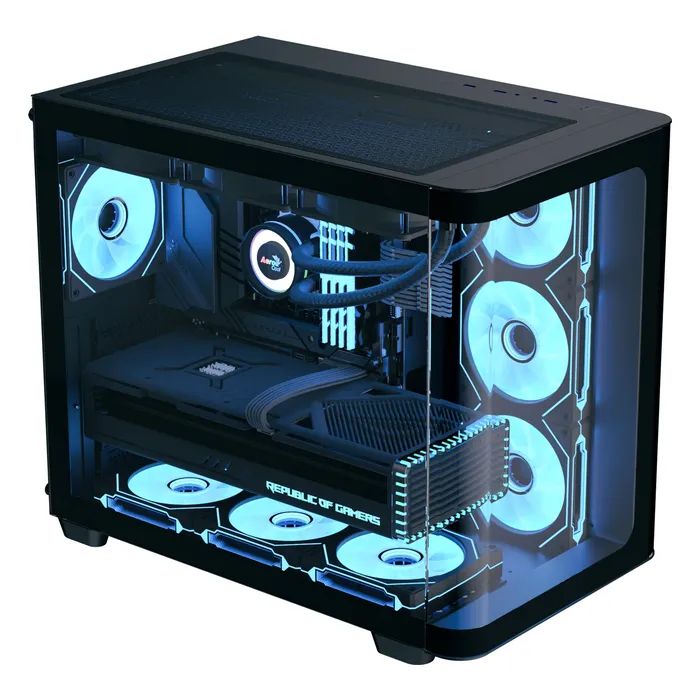 Корпус AeroCool P500C-G-BK-v1 Black (ACCM-PN01043.11) изображение 2
