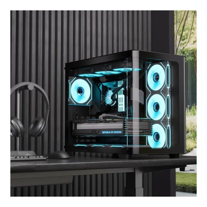 Корпус AeroCool P500C-G-BK-v1 Black (ACCM-PN01043.11) изображение 6