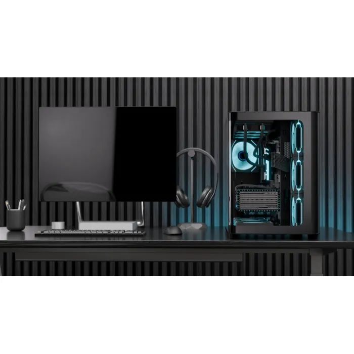 Корпус AeroCool P500C-G-BK-v1 Black (ACCM-PN01043.11) изображение 7