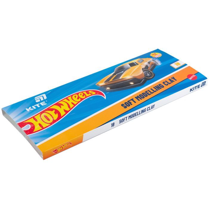 Пластилин Kite Hot Wheels восковий, 8 кольорів, 160 г (HW25-082) изображение 2