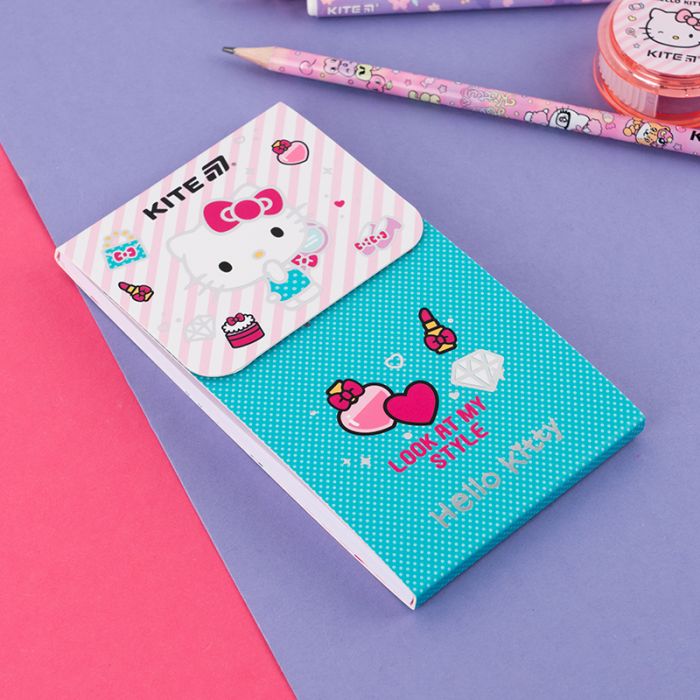 Блокнот Kite на магните Hello Kitty 60 листов, клетка (HK24-092-1) изображение 5
