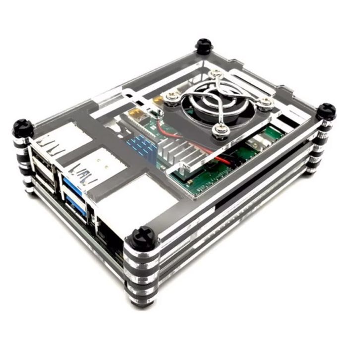 Корпус до промислового ПК KUONGSHUN for Raspberry Pi 4 (RA518) зображення 2