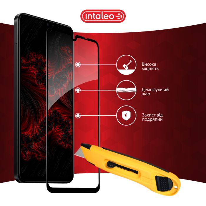 Стекло защитное Intaleo Full Glue Xiaomi Redmi 14C Black (1283126598722) изображение 5