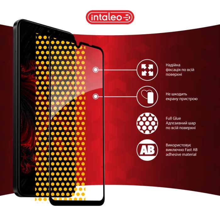Стекло защитное Intaleo Full Glue Xiaomi Redmi 14C Black (1283126598722) изображение 7
