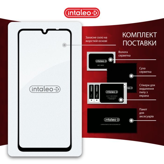 Стекло защитное Intaleo Full Glue Xiaomi Redmi 14C Black (1283126598722) изображение 8