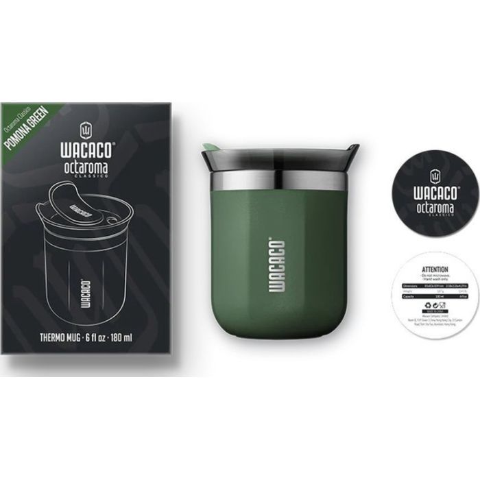 Термокружка Wacaco Octaroma Classico 180 мл, зелена (WOCT180GN) изображение 2