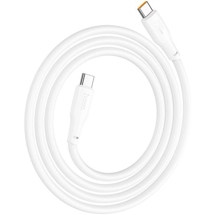 Дата кабель USB-C to USB-C 2.0m 240W TPE X93 white HOCO (6931474790743)