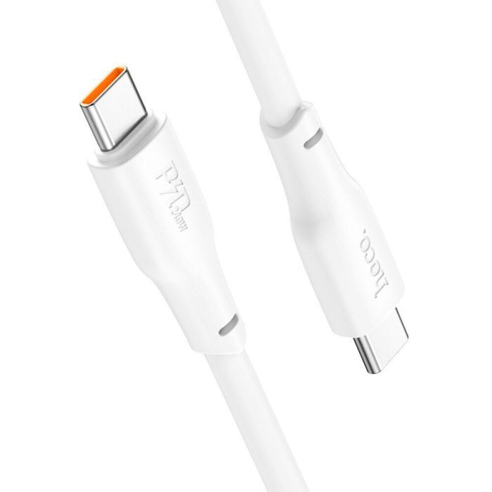 Дата кабель USB-C to USB-C 2.0m 240W TPE X93 white HOCO (6931474790743) изображение 6