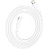 Дата кабель USB-C to USB-C 1.0m 240W TPE X93 white HOCO (6931474790736)