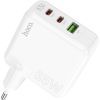Зарядное устройство HOCO C115A Header 2xUSB-C PD65W + 1xUSB QC3.0 GaN White (6931474798312) изображение 3