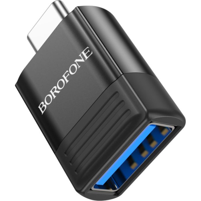 Перехідник BV18 USB to USB-C M USB3.0 Black BOROFONE (6941991104015) зображення 3
