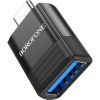 Перехідник BV18 USB to USB-C M USB3.0 Black BOROFONE (6941991104015) зображення 3