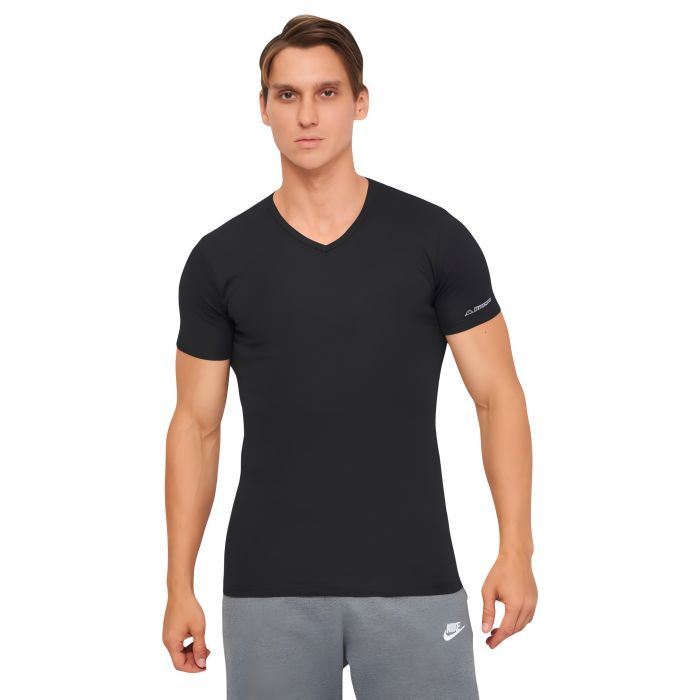 Футболка Kappa T-shirt Mezza Manica Scollo V K1311 Nero чорний XXL (8052394813997)