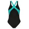 Купальник Arena Kikko V Swimsuit V Back Graphi 006650-508 чорний, зелений 40 (3468337490517) изображение 5