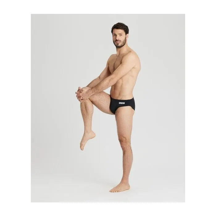 Плавки Arena Team Swim Briefs Solid 004773-550 чорний 80 (3468336633830) зображення 5