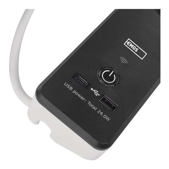 Мережевий подовжувач EMOS P1422SM 2m 4 роз. 1xUSB-A 1xUSB-C Wi-Fi 1,5мм2 (P1422SM) зображення 5